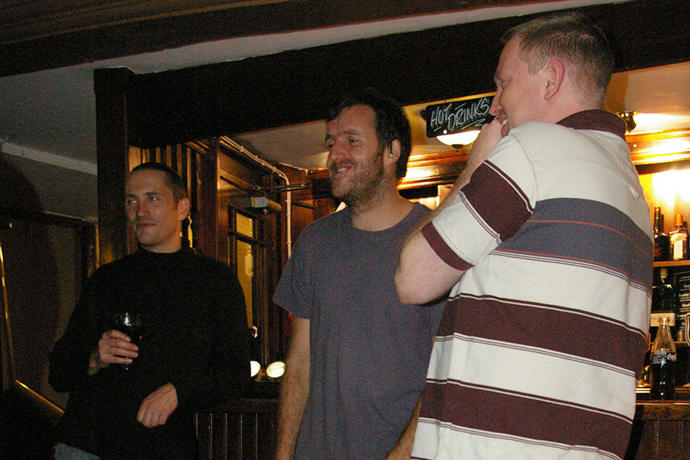 John, Simon and Chris