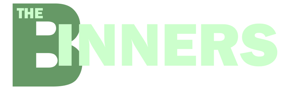 The Binners logo and link to homepage
